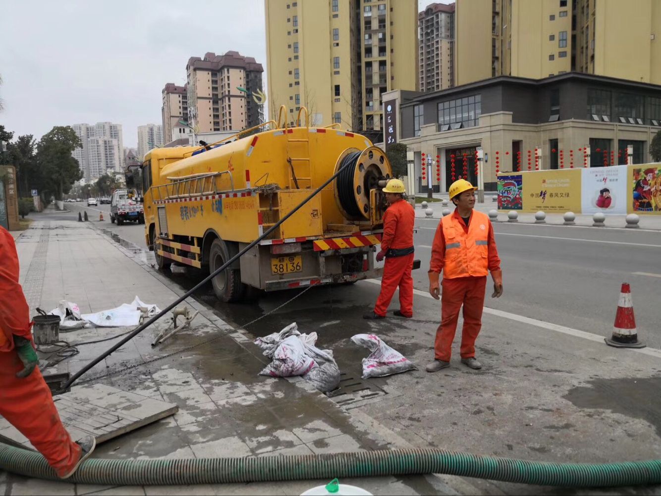 鼓楼排污管道清淤-管道清洗